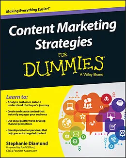 E-Book (epub) Content Marketing Strategies For Dummies von Stephanie Diamond