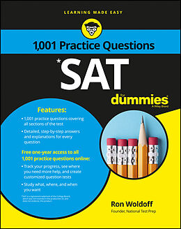 E-Book (pdf) 1,001 SAT Practice Questions For Dummies, von Ron Woldoff