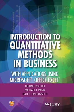 Fester Einband Introduction to Quantitative Methods in Business von Bharat Kolluri, Michael J. Panik, Rao N. Singamsetti