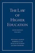 E-Book (epub) The Law of Higher Education, A Comprehensive Guide to Legal Implications of Administrative Decision Making von William A. Kaplin, Barbara A. Lee, Neal H. Hutchens