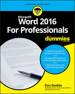 E-Book (epub) Word 2016 For Professionals For Dummies von Dan Gookin