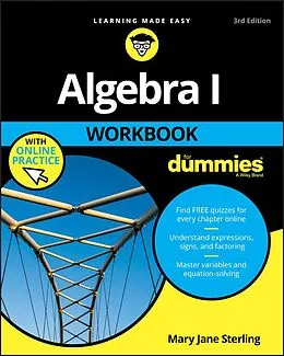 E-Book (epub) Algebra I Workbook For Dummies von Mary Jane Sterling