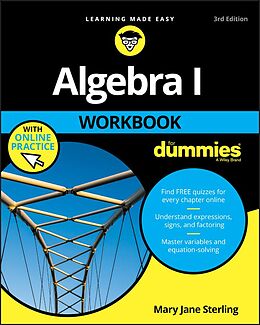 eBook (pdf) Algebra I Workbook For Dummies de Mary Jane Sterling