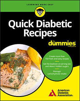 Couverture cartonnée Quick Diabetic Recipes For Dummies de American Diabetes Association