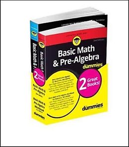 Kartonierter Einband Basic Math & Pre-Algebra For Dummies Book + Workbook Bundle von Mark Zegarelli