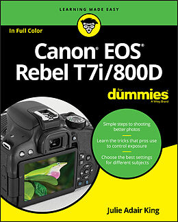 eBook (pdf) Canon EOS Rebel T7i/800D For Dummies de Julie Adair King