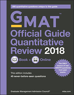 E-Book (epub) GMAT Official Guide 2018 Quantitative Review: Book + Online von Gmac (Graduate Management Admission Council)