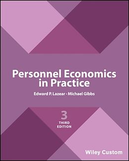 Couverture cartonnée Personnel Economics in Practice de Lazear Edward P., Michael Gibbs