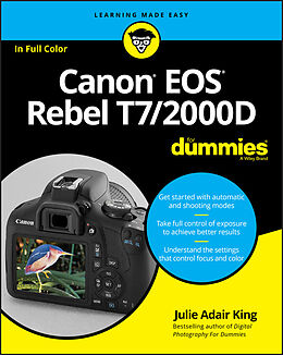 eBook (pdf) Canon EOS Rebel T7/2000D For Dummies de Julie Adair King