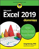 Couverture cartonnée Excel 2019 For Dummies de Greg Harvey