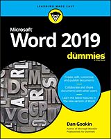 Couverture cartonnée Word 2019 For Dummies de Dan Gookin