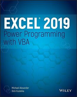eBook (pdf) Excel 2019 Power Programming with VBA, de Michael Alexander, Dick Kusleika
