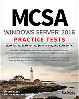 eBook (epub) MCSA Windows Server 2016 Practice Tests de Crystal Panek, William Panek