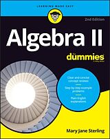 Kartonierter Einband Algebra II For Dummies von Mary Jane Sterling