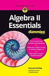 Couverture cartonnée Algebra II Essentials for Dummies de Mary Jane Sterling