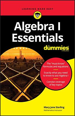 eBook (epub) Algebra I Essentials For Dummies de Mary Jane Sterling