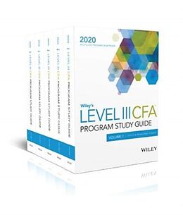 Kartonierter Einband Wiley's Level III CFA Program Study Guide 2020 von Wiley