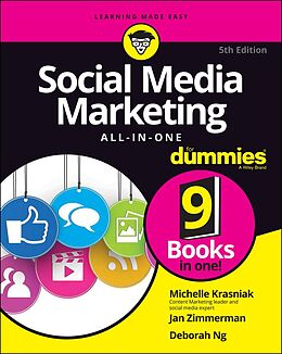 eBook (epub) Social Media Marketing All-in-One For Dummies de Michelle Krasniak, Jan Zimmerman, Deborah Ng