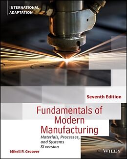 Couverture cartonnée Fundamentals of Modern Manufacturing de Mikell P. Groover