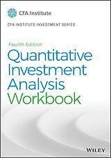 E-Book (pdf) Quantitative Investment Analysis, Workbook von Cfa Institute