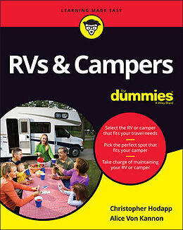 Couverture cartonnée RVs & Campers For Dummies de Christopher Hodapp, Alice Von Kannon