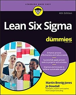 Couverture cartonnée Lean Six Sigma For Dummies de Brenig-Jones Martin, Jo Dowdall