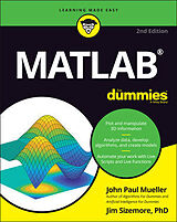 Couverture cartonnée MATLAB For Dummies de John Paul Mueller, Jim Sizemore