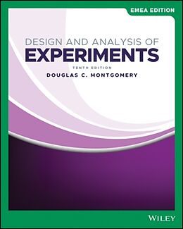 Couverture cartonnée Design and Analysis of Experiments, EMEA Edition de Montgomery Douglas C.