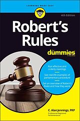 eBook (pdf) Robert's Rules For Dummies de C. Alan Jennings