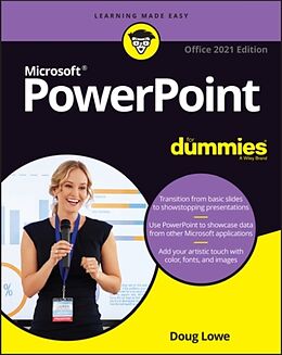 Couverture cartonnée PowerPoint For Dummies, Office 2021 Edition de Doug Lowe