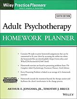 eBook (pdf) Adult Psychotherapy Homework Planner de Arthur E. Jongsma, Timothy J. Bruce