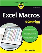 E-Book (epub) Excel Macros For Dummies von Dick Kusleika