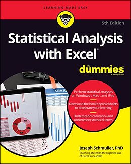 eBook (epub) Statistical Analysis with Excel For Dummies de Joseph Schmuller