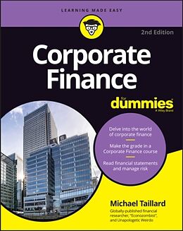 Couverture cartonnée Corporate Finance For Dummies de Michael Taillard