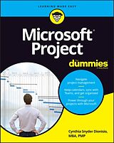 Couverture cartonnée Microsoft Project For Dummies de Cynthia Snyder Dionisio