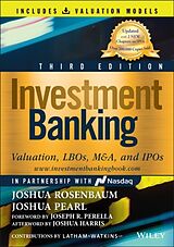 Livre Relié Investment Banking de Joshua Rosenbaum, Joshua Pearl