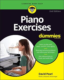 eBook (epub) Piano Exercises For Dummies de David Pearl