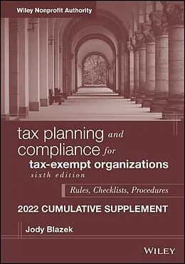 E-Book (pdf) Tax Planning and Compliance for Tax-Exempt Organizations von Jody Blazek