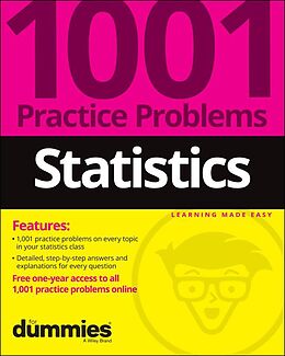 eBook (epub) Statistics: 1001 Practice Problems For Dummies (+ Free Online Practice) de The Experts at Dummies