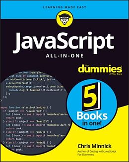 Couverture cartonnée JavaScript All-in-One For Dummies de Minnick Chris