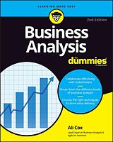 Couverture cartonnée Business Analysis For Dummies de Alison Cox