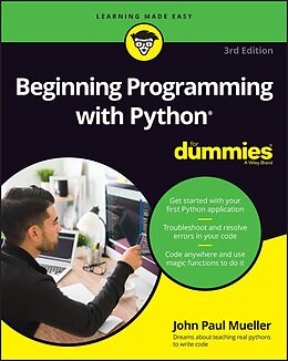 eBook (epub) Beginning Programming with Python For Dummies de John Paul Mueller