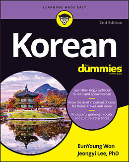 Couverture cartonnée Korean For Dummies de EunYoung Won, Jeongyi Lee