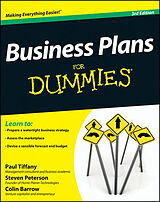 Couverture cartonnée Business Plans for Dummies de Tiffany Paul, Peterson Steven D., Barrow Colin