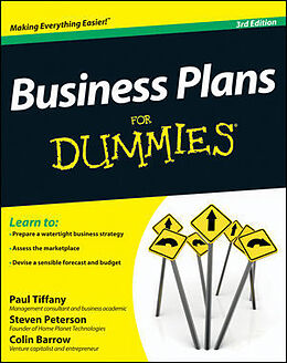 Couverture cartonnée Business Plans for Dummies de Tiffany Paul, Peterson Steven D., Barrow Colin