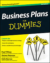 E-Book (epub) Business Plans For Dummies von Paul Tiffany, Steven D, Peterson