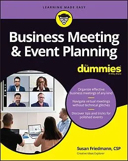 E-Book (pdf) Business Meeting & Event Planning For Dummies von Susan Friedmann