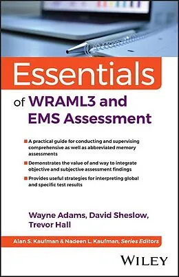 E-Book (epub) Essentials of WRAML3 and EMS Assessment von Wayne Adams, David Sheslow, Trevor A. Hall