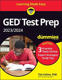 eBook (pdf) GED Test Prep 2023/2024 For Dummies with Online Practice de Tim Collins