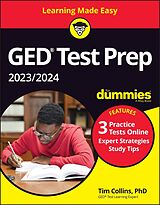 eBook (epub) GED Test Prep 2023/2024 For Dummies with Online Practice de Tim Collins